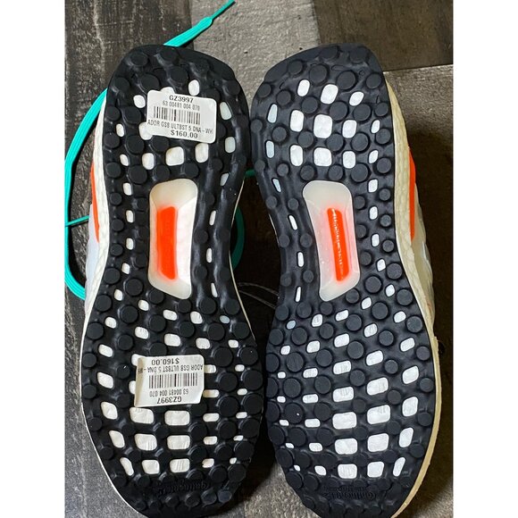 KID'S Adidas SIZE 4Y  UltraBoost 5.0 DNA J White Mint Rush GZ3997 NEW - Picture 11 of 12
